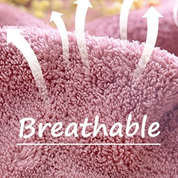 Luxury Microfiber Bath Towel Wrap & Sun Visor Hats with Fan - Picture 4 of 14